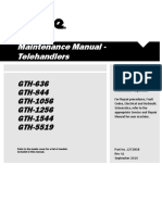 Maintenance Manual - Telehandlers: GTH-636 GTH-844 GTH-1056 GTH-1256 GTH-1544 GTH-5519