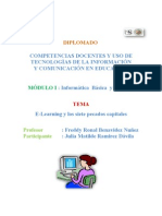 Resumen de La Lectura de E-Learning y Los 7 Pecados Capitales