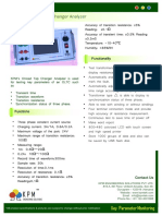 KPM On Load Tap Changer Analyzer: Functionality