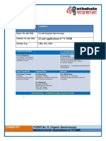 22 and Applications of C NMR: Subject Chemistry