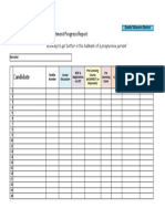 RPR Recruitment Progress Report