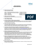 FAQs - Infosys Online Test PDF