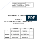 01-Procedimiento para Reparación de Shotcrete en Tunel - Recapeo