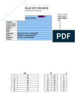 Mabalacat College: Mabalacat City, Pampanga Sample Format