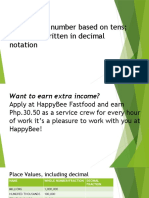 DECIMAL - A Number Based On Tens