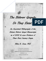 A Hebrew Gospel Do They Exist PDF