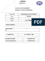 Faculty of Engineering Department of Civil Engineering: Course Title Year Semester