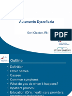 Autonomic Dysreflexia Blue