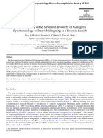 SIMS - Diagnostic Utility of The SIMS To Detect Malingering in A Forensic Sample PDF