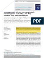 Modelling The Daily Reference Evapotranspiration in Semi-Arid Region of South India: A Case Study Comparing ANFIS and Empirical Models