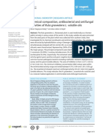 Chemical Composition, Antibacterial and Antifungal Activities of Ruta Graveolens L. Volatile Oils