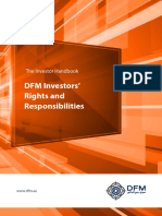 DFM Investors' Rights and Responsibilities: The Investor Handbook