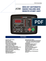 Dkg-207 Automatic Mains Failure and Remote Start Unit