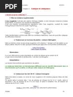 3 - Catalyse Et Catalyseurs PDF