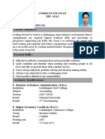 Md. Aiaj: Curriculum Vitae