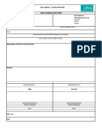 Area Handover Form