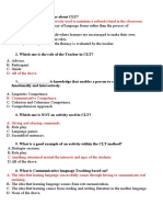 Communicative Language Teaching Test