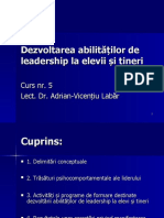 Curs 5 Pedagogie1 2017 Leadership La Elevi