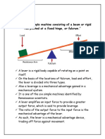 Lever:: "A Lever Is A Simple Machine Consisting of A Beam or Rigid Rod Pivoted at A Fixed Hinge, or Fulcrum."