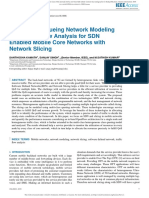 Multiclass Queueing Network Modeling and Traffic Flow Analysis For SDN Enabled Mobile Core Networks With Network Slicing