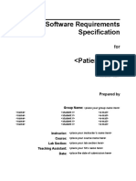 Software Requirements Specification: Version