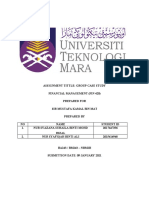 Fin 420 - Case Study Assignment