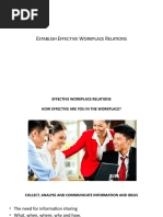 PYP EAW2 ESTABLISH EFFECTIVE WORKPLACE RELATIONS Powerpoint