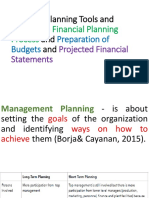 Financial Planning Tools and Concepts - and and