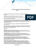 EASA Changes To The Requirements For Continuing Airworthiness Records CAW