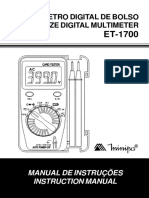 Multimetro - Et-1700-1100 Minipa PDF