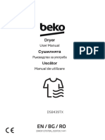 Manual Uscator de Rufe Beko 8 KG