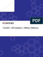 Fortiadc VM Installation Vmware