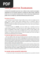 U1 Los Primeros Humanos