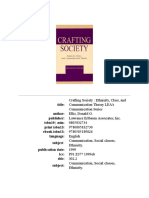 Donald G Ellis Crafting Society Ethnicity Class and Communication Theory Erlbaum Associates 1999