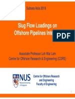 Slug Flow Loadings On Offshore Pipelines Integrity