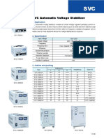 SVC Automatic Voltage Stabilizer: 1. Application