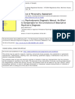 The Psychodynamic Diagnostic Manual An Effort To Compensate For The Limitations of Descriptive Psychiatric Diagnosis (Mcwilliams2011)