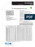 5 MM X 20 MM Time-Delay Glass Tube Fuses: Technical Data 4332