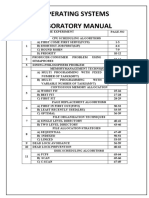 Operating Systems Lab (R18)