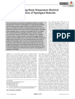 Criteria For Realizing Room-Temperature Electrical Transport Applications of Topological Materials