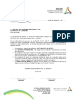 Formato de Escrito de SEPARACION DE BIENES