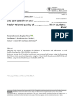 Influence of Depression and Self-Esteem On Oral Health-Related Quality of Life in Students