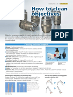 How To Clean Objectives: Cleaning Tools and Reagents