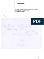 Experiment No - 1: A) B) Construct Appropriate Tables For The Above ER Diagram?