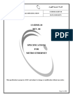 Specifications For Metro Ethernet 13-Sdms-10