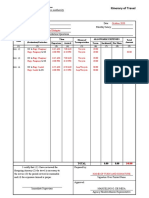 Itinerary of Travel - Updated Template