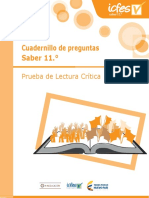 Cuadernillo de Preguntas Saber 11 - Lectura Critica