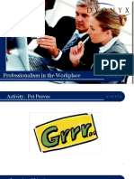 Professionalism in The Workplace