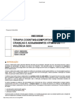 Terapia Cognitivo-Comportamental para Crianças E Adolescentes Vítimas de Violência Sexual