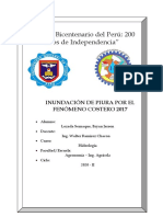 Inuncacion de Piura Por El Fenomeno Costero 2017